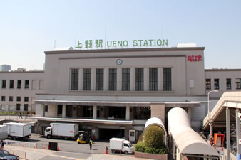 「JR上野駅」正面玄関口