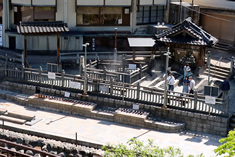湯村温泉「夢千代広場」 湯村温泉「夢千代広場」